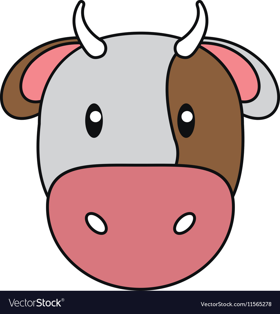 Cow livestock animal design Royalty Free Vector Image