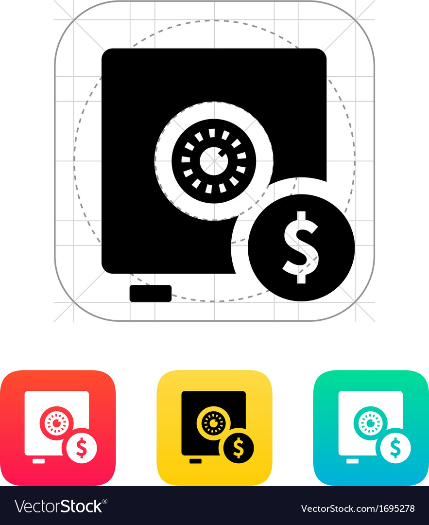 Secure Strongbox with Dollar Sign