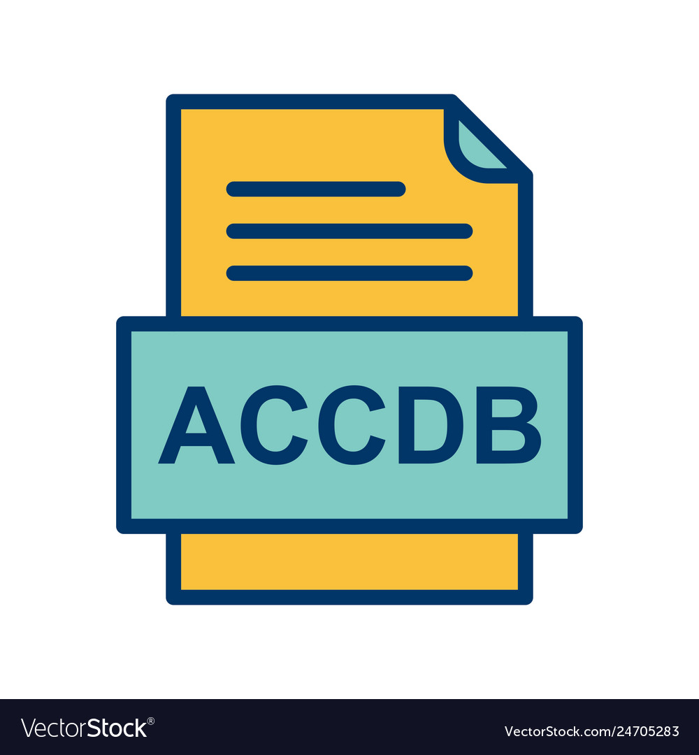Accdb file document icon