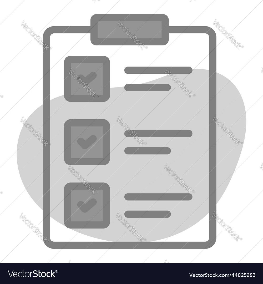 Clipboard icon user interface as a simple sign
