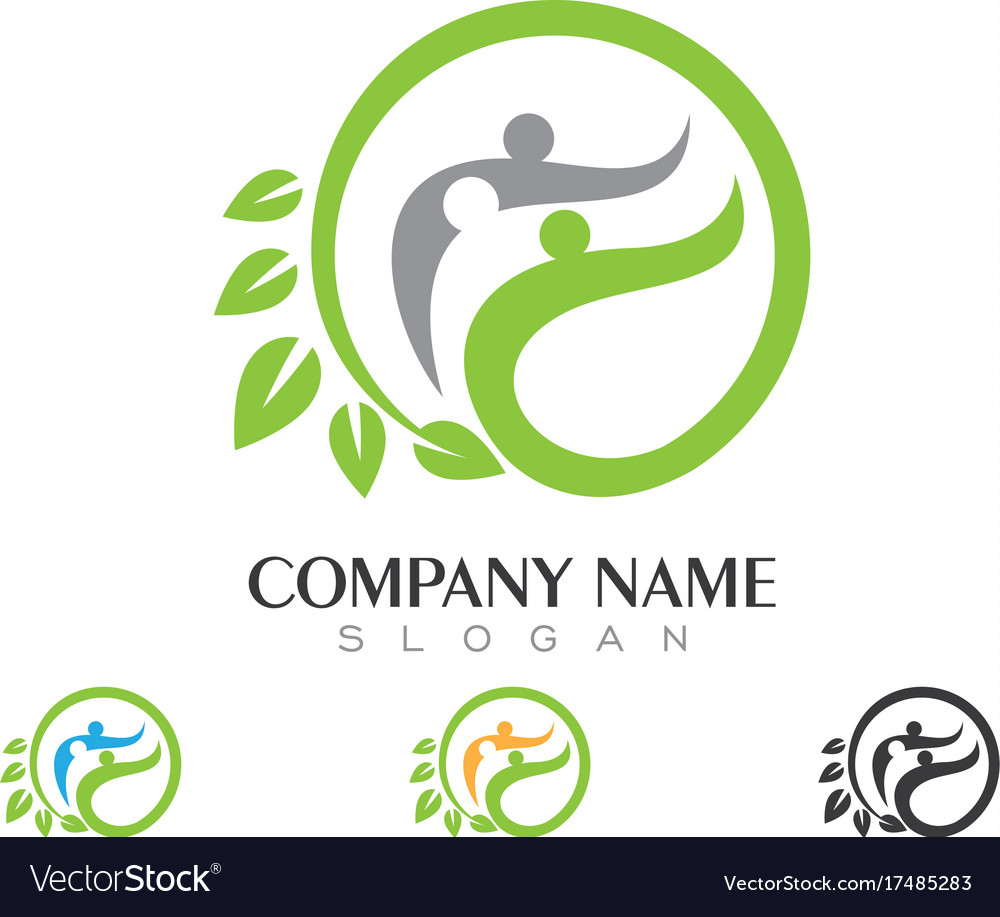 Community care logo Royalty Free Vector Image - VectorStock