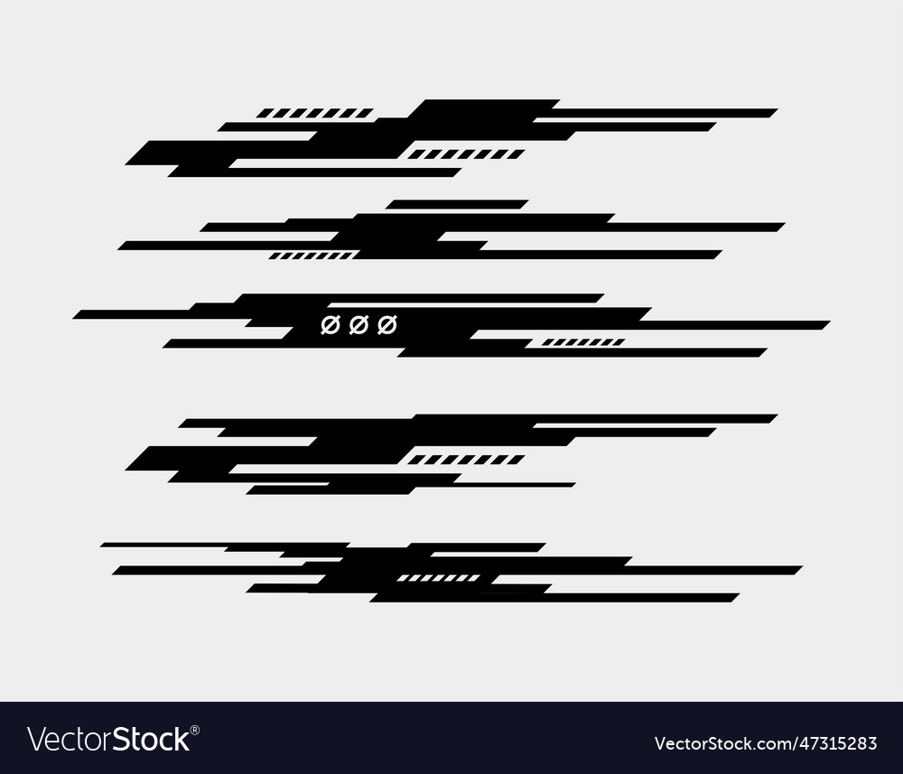 Futuristic line frame interface3 vector image Futuristic line frame interface3