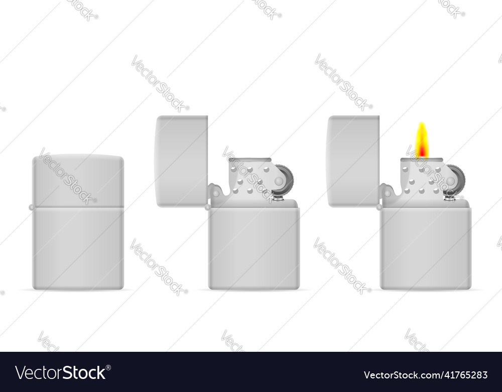Lighter set Royalty Free Vector Image - VectorStock