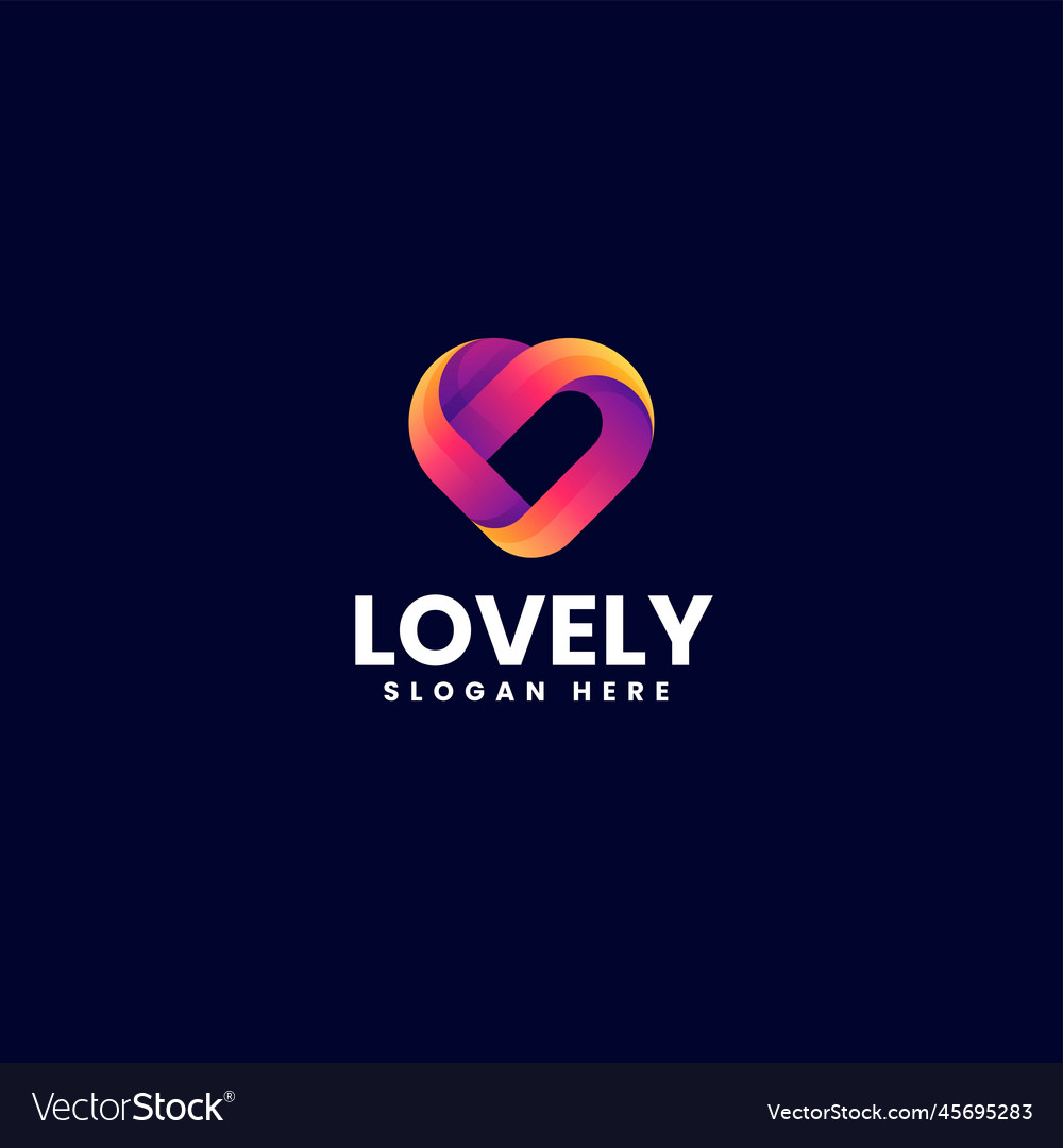 Logo lovely gradient colorful style