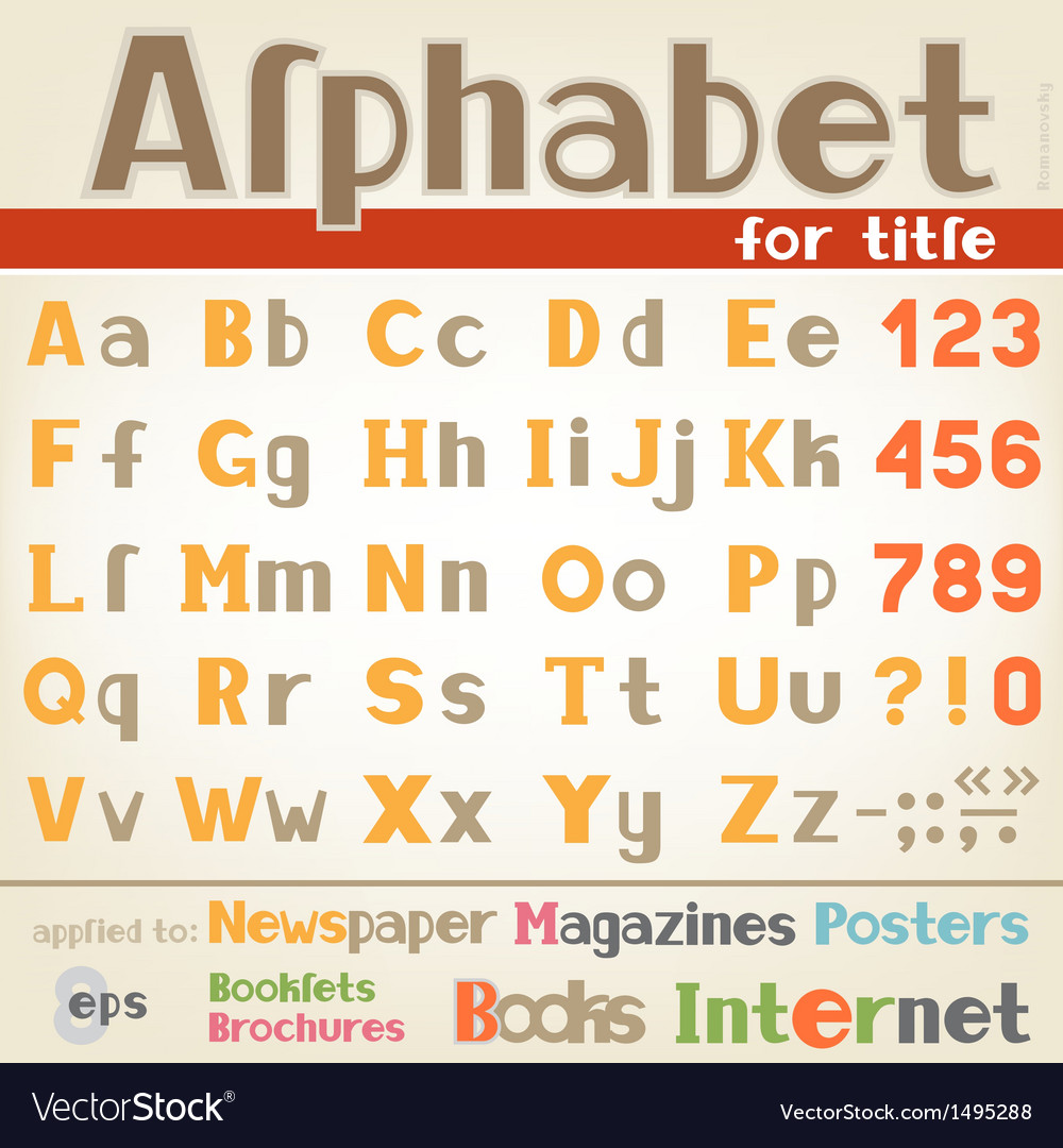 Alphabet for title