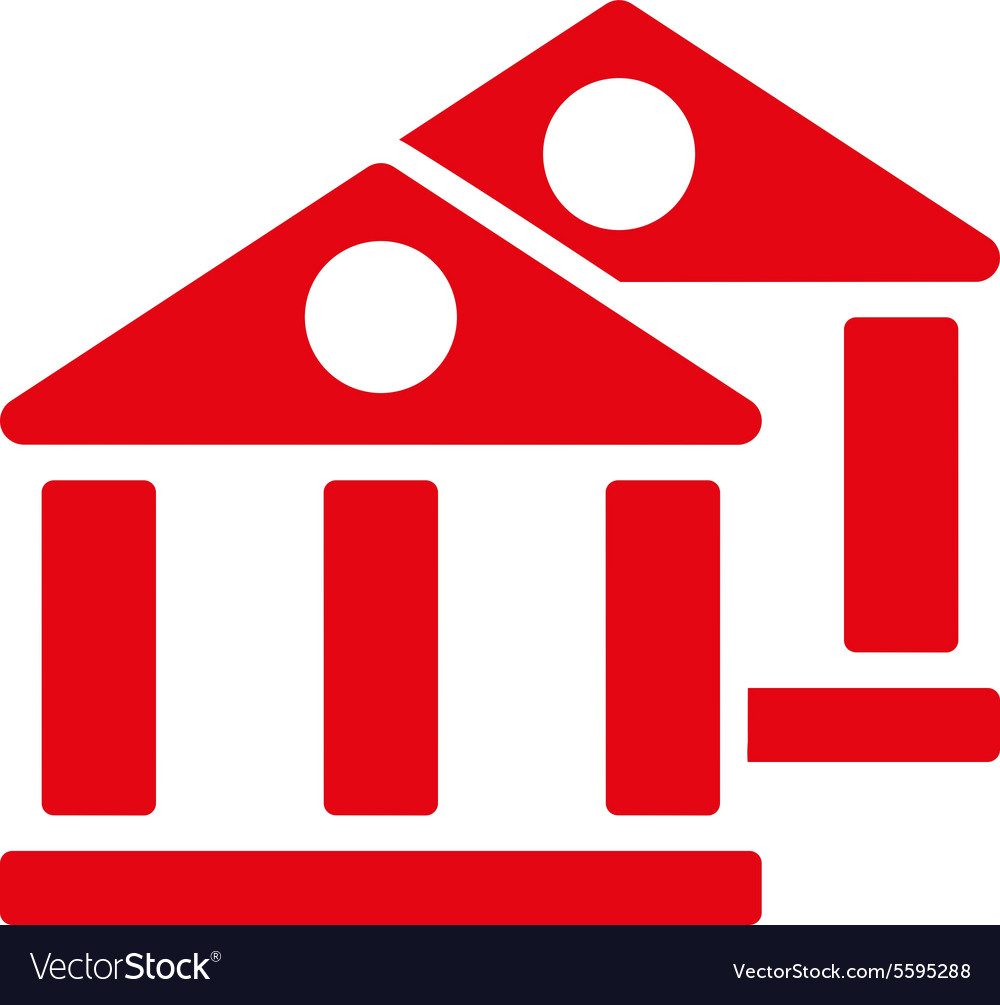 Banks icon from business bicolor set