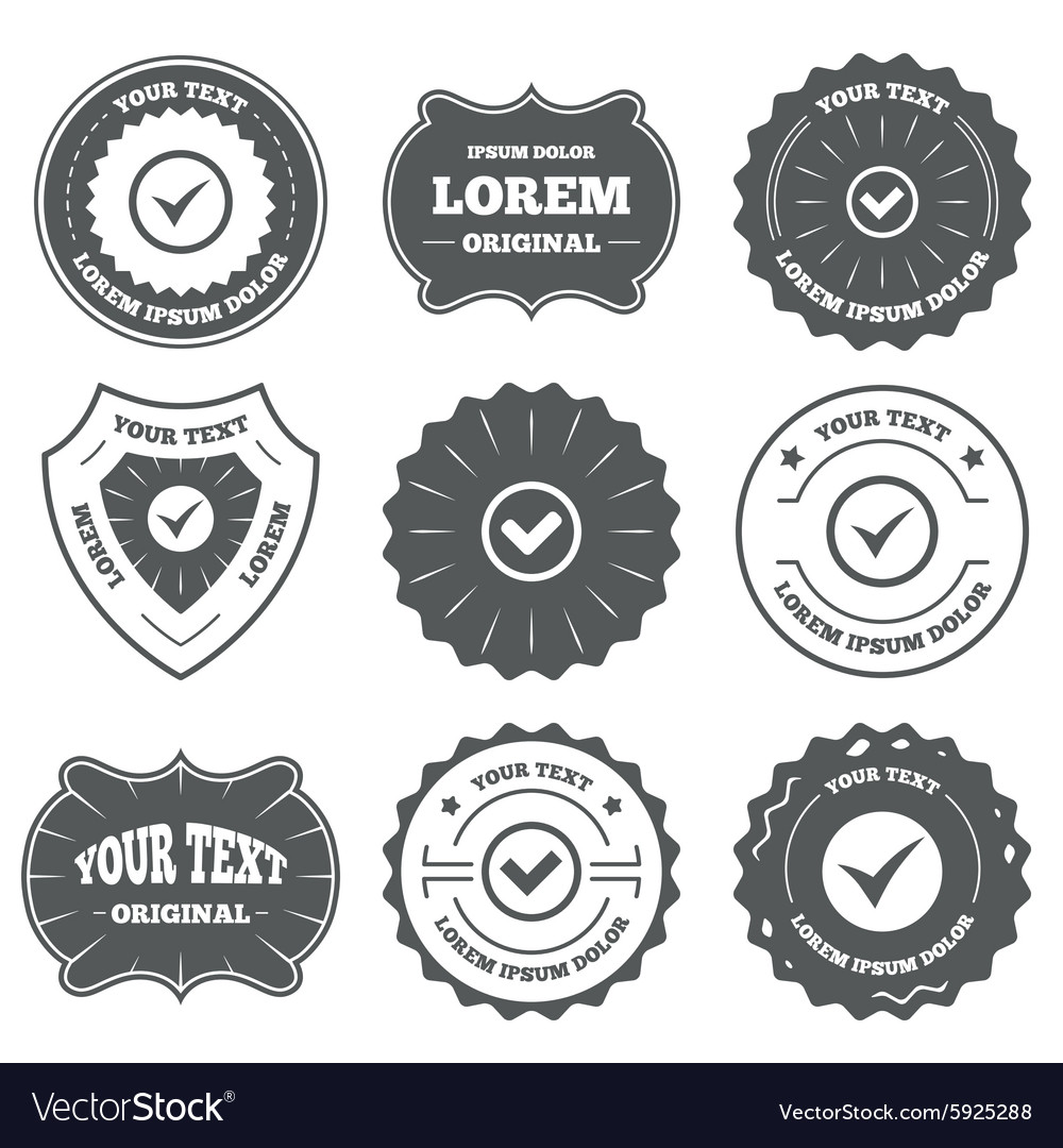 Check signs checkbox confirm icons