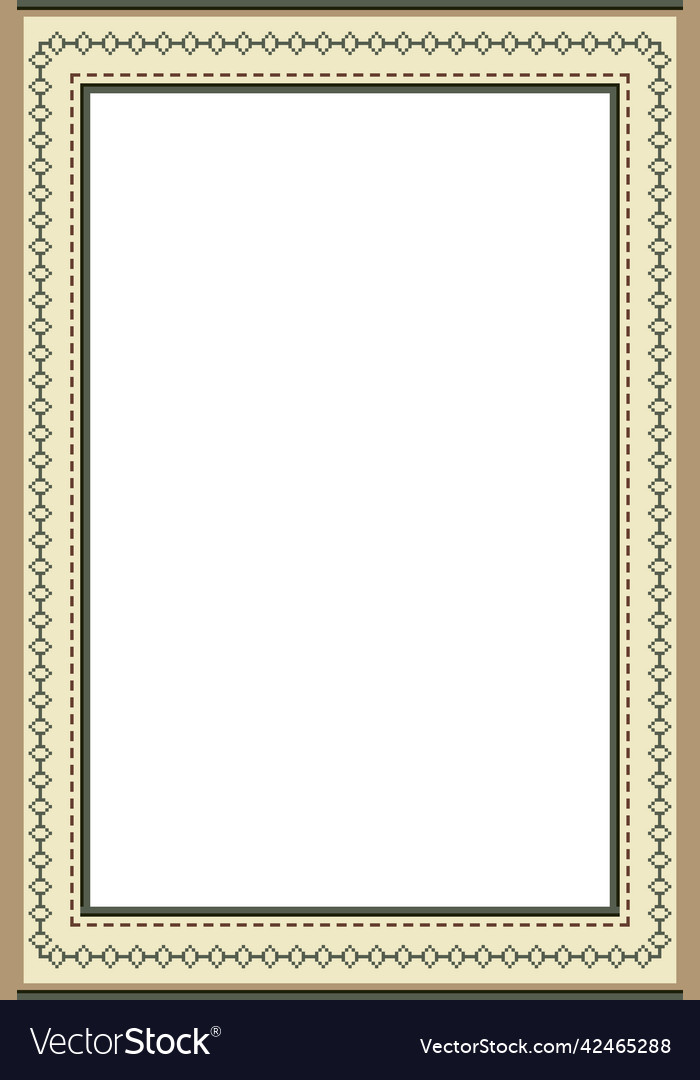 Ethnic pattern background with copy space vector image Ethnic pattern background with copy space