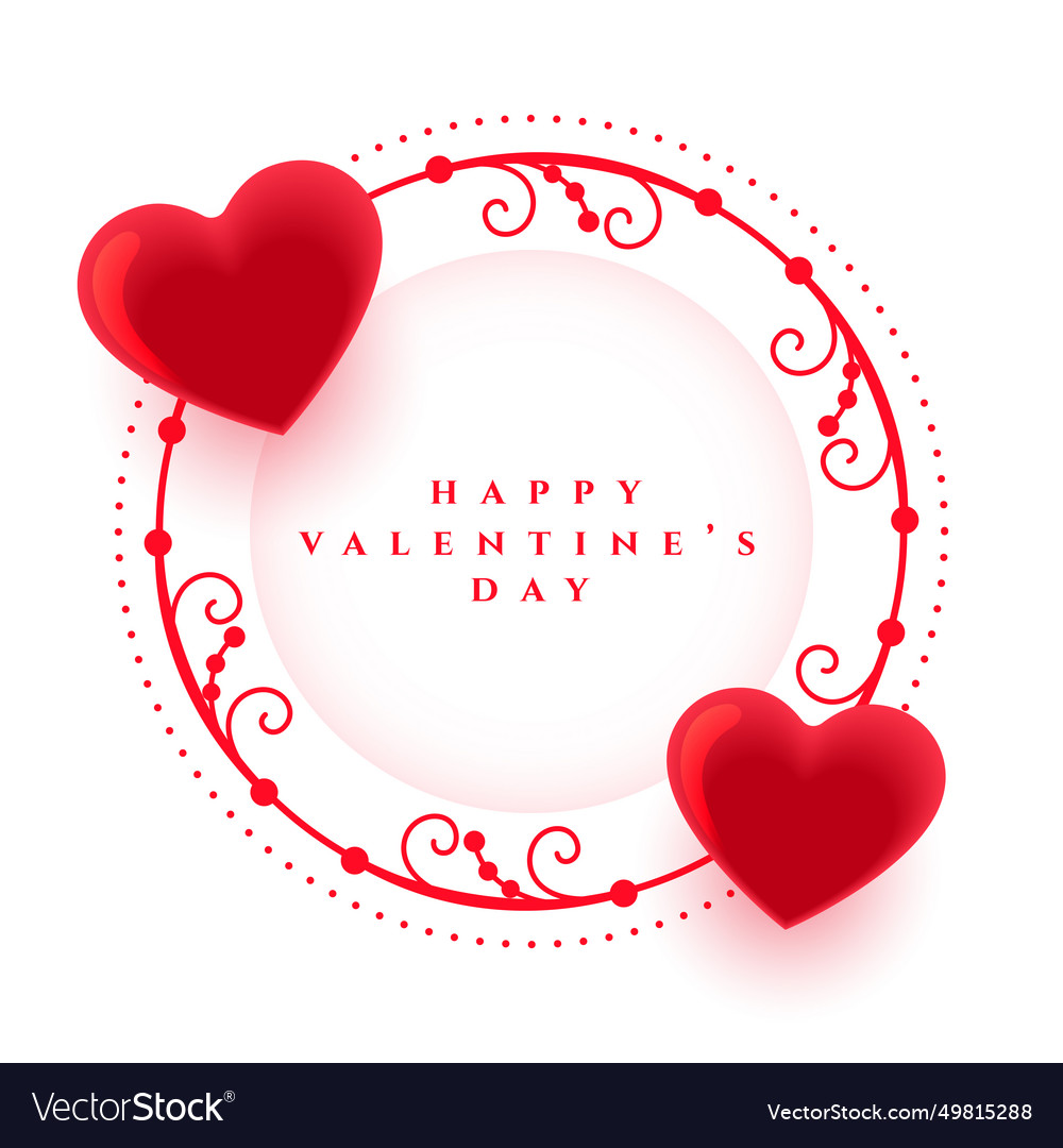 Lovely valentines day eve card for social media Vector Image