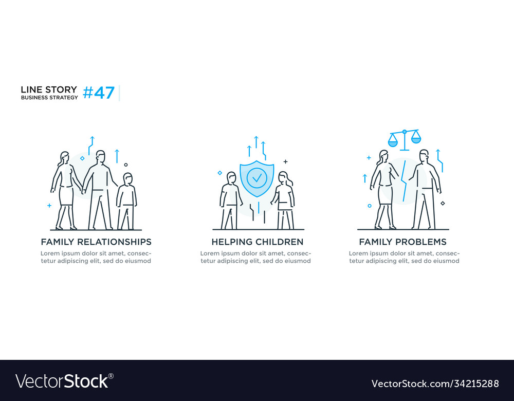 Konzept mit Menschenfamilie vector image Konzept mit Menschenfamilie
