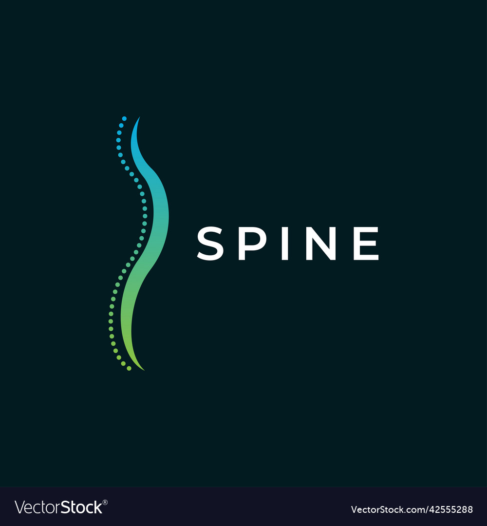 Spine logo design templateicon for science