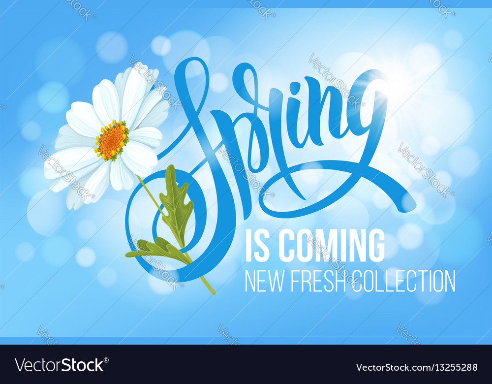 Spring is coming Royalty Free Vector Image - VectorStock