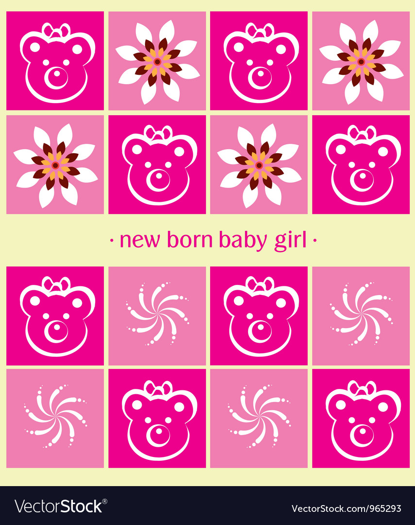 Newborn girl background