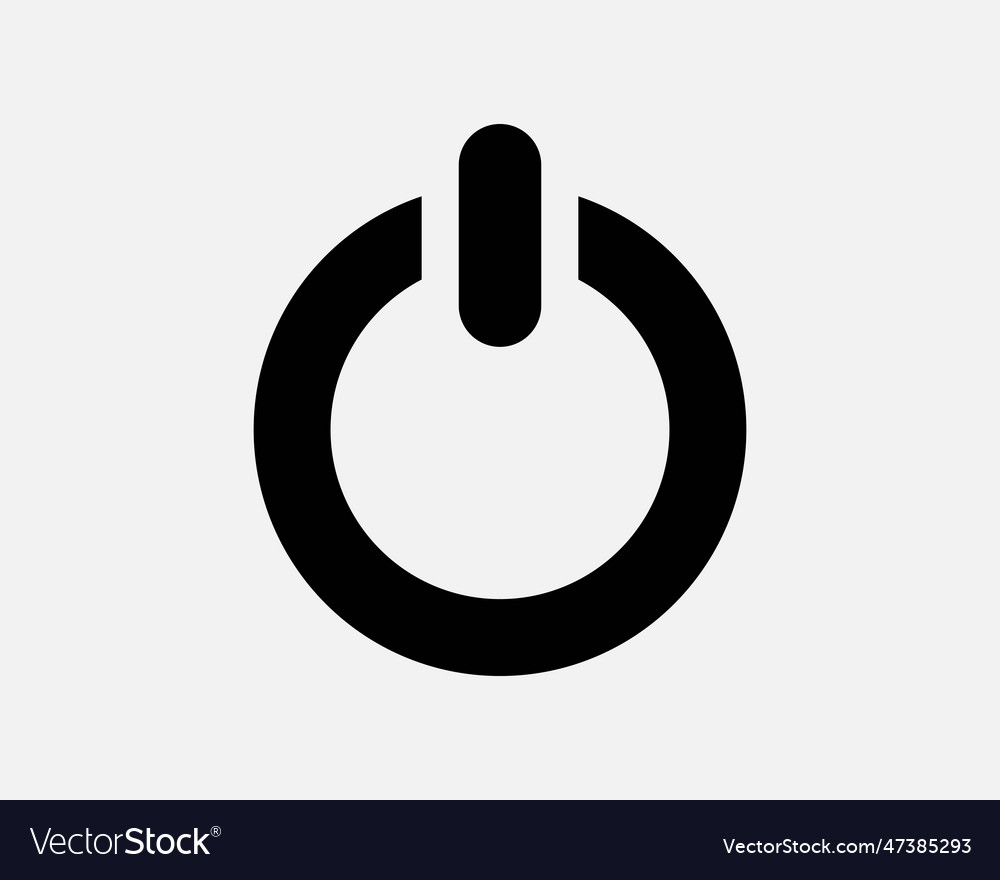 On off power icon Royalty Free Vector Image - VectorStock