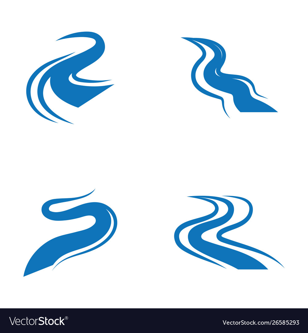 River icon design Royalty Free Vector Image - VectorStock