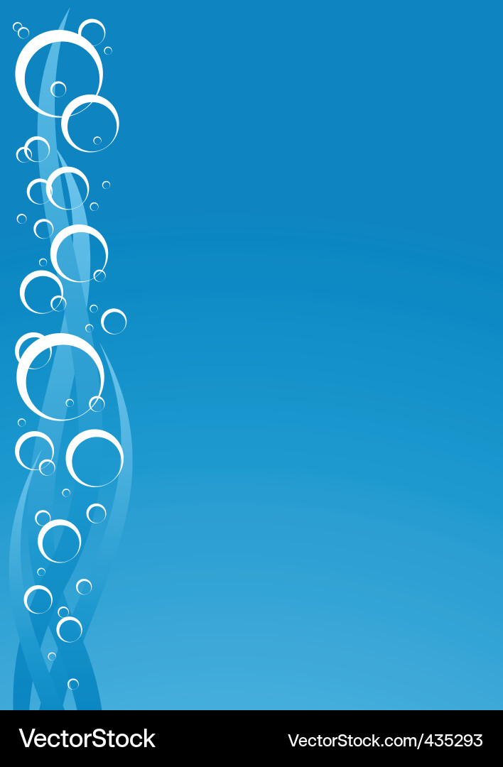 Water with bubbles Royalty Free Vector Image - VectorStock