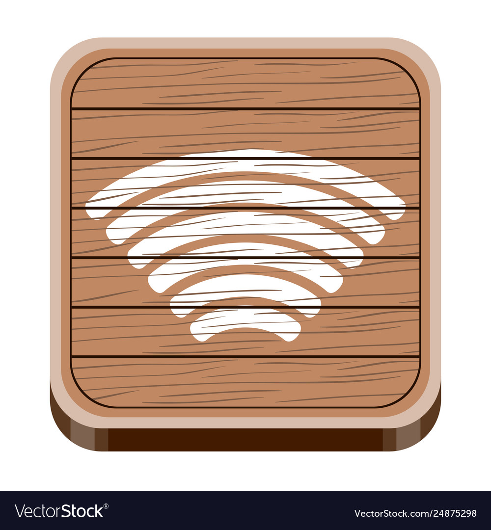 3d app button with a wifi icon
