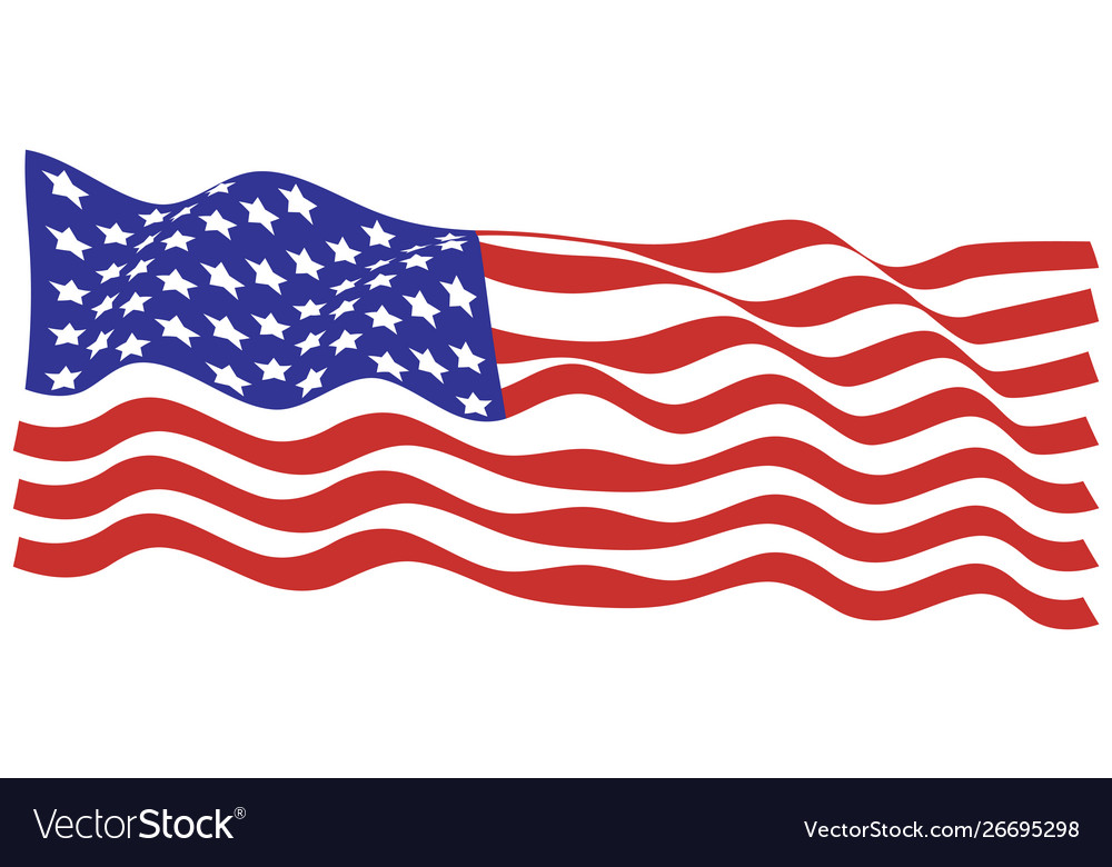 American flag Royalty Free Vector Image - VectorStock