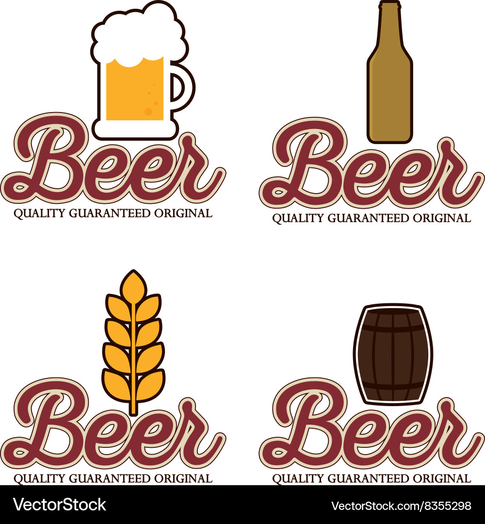 Beer label Royalty Free Vector Image - VectorStock