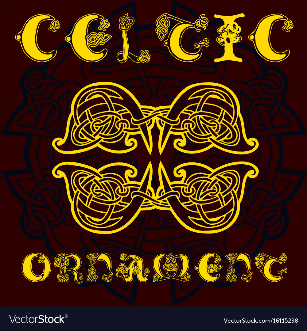 Decorative celtic ornament for your designs