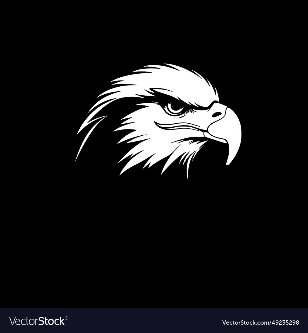 Eagle - black and white isolated icon