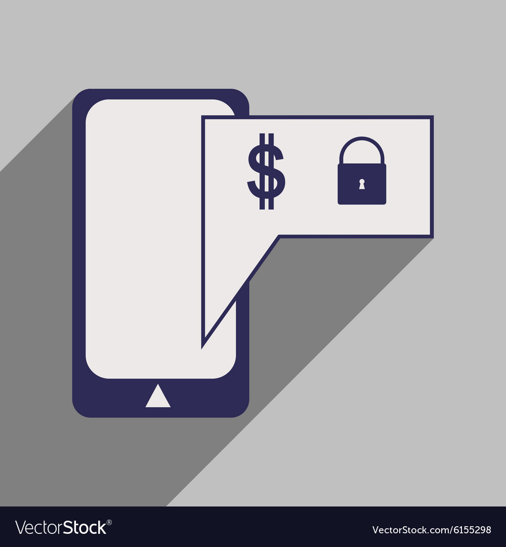 Flat with shadow icon stylish mobile application