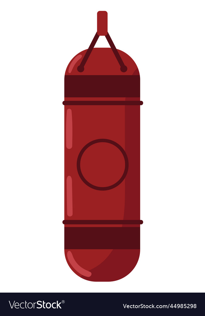 Gym boxing punching bag Royalty Free Vector Image