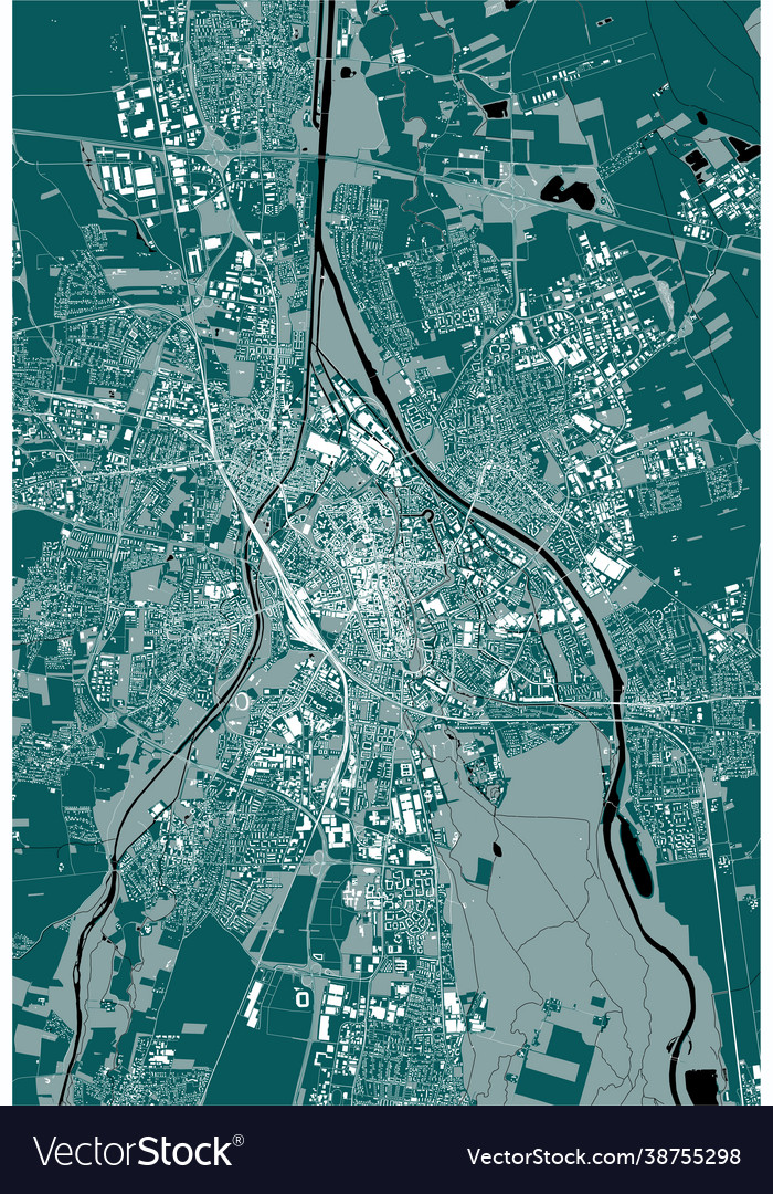 Map city augsburg germany