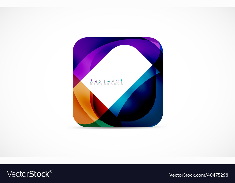 Minimal background abstract square shape vector image Minimal background abstract square shape