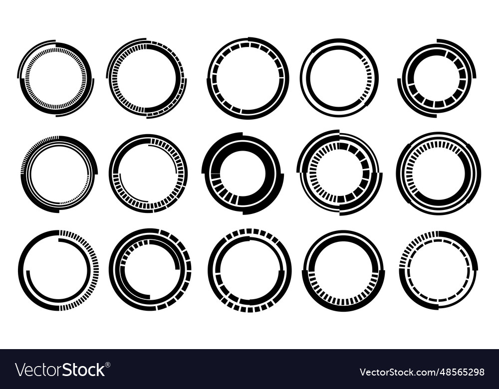 Sci-Fi Circle UI Elements