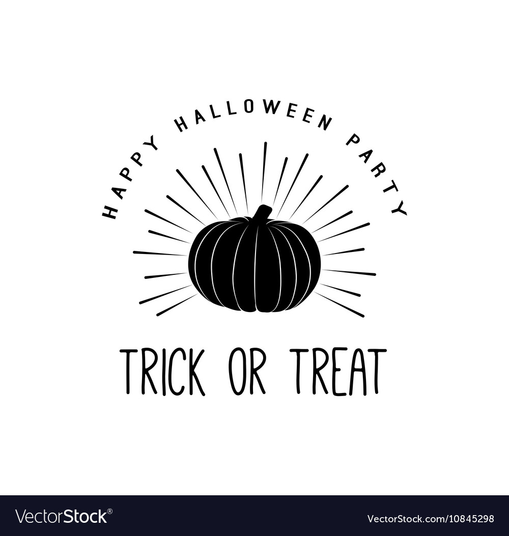Vintage glücklich halloween trick oder behandeln