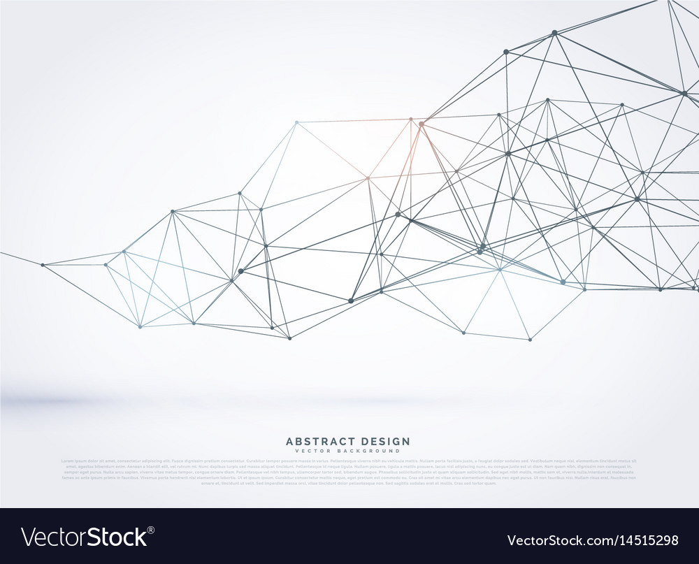 Wireframe polygonal mesh background design