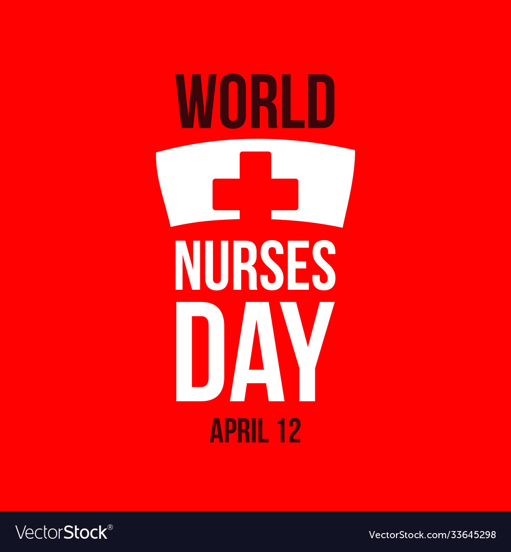 World nurses day template design