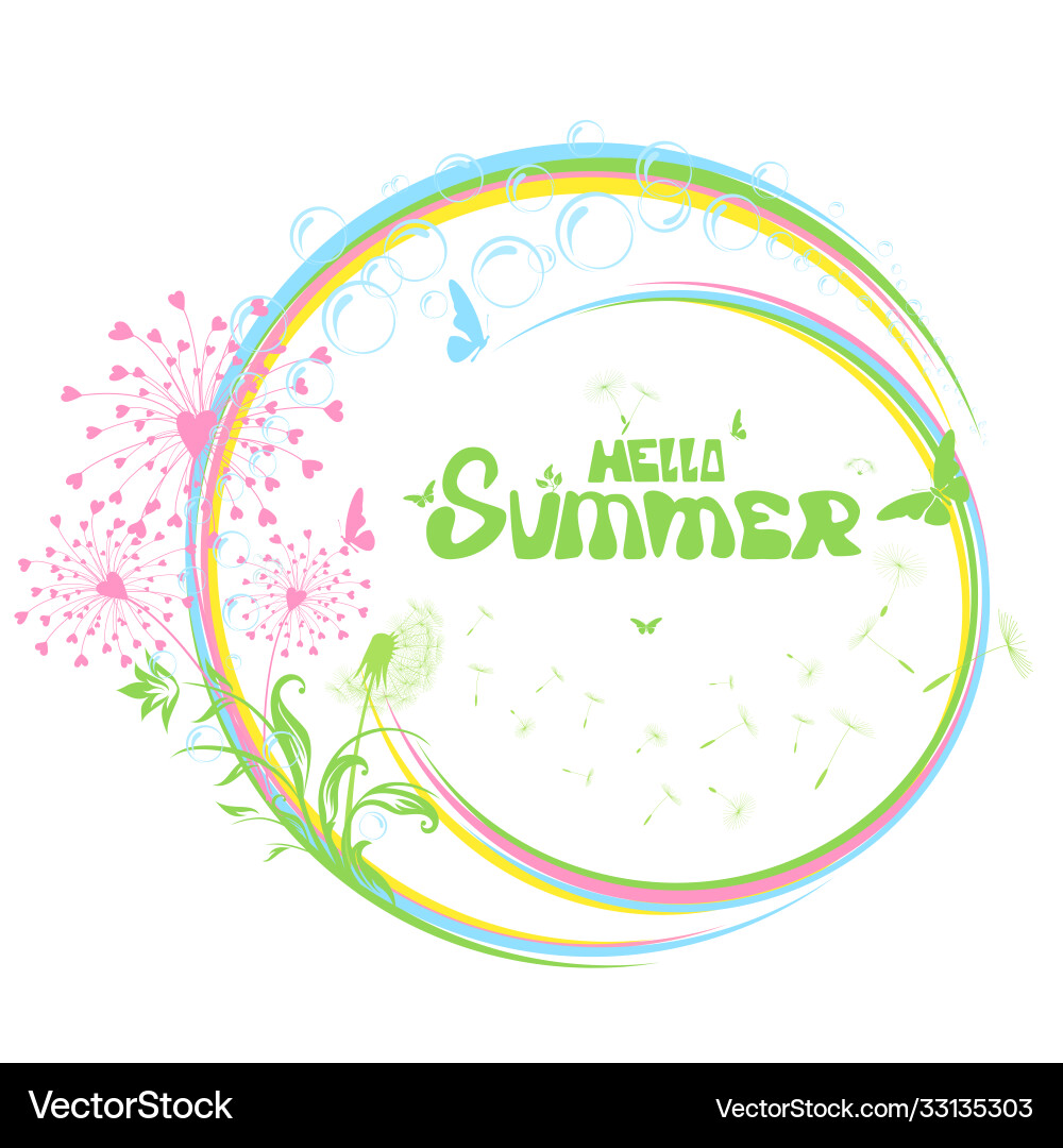 Abstract summer background Royalty Free Vector Image