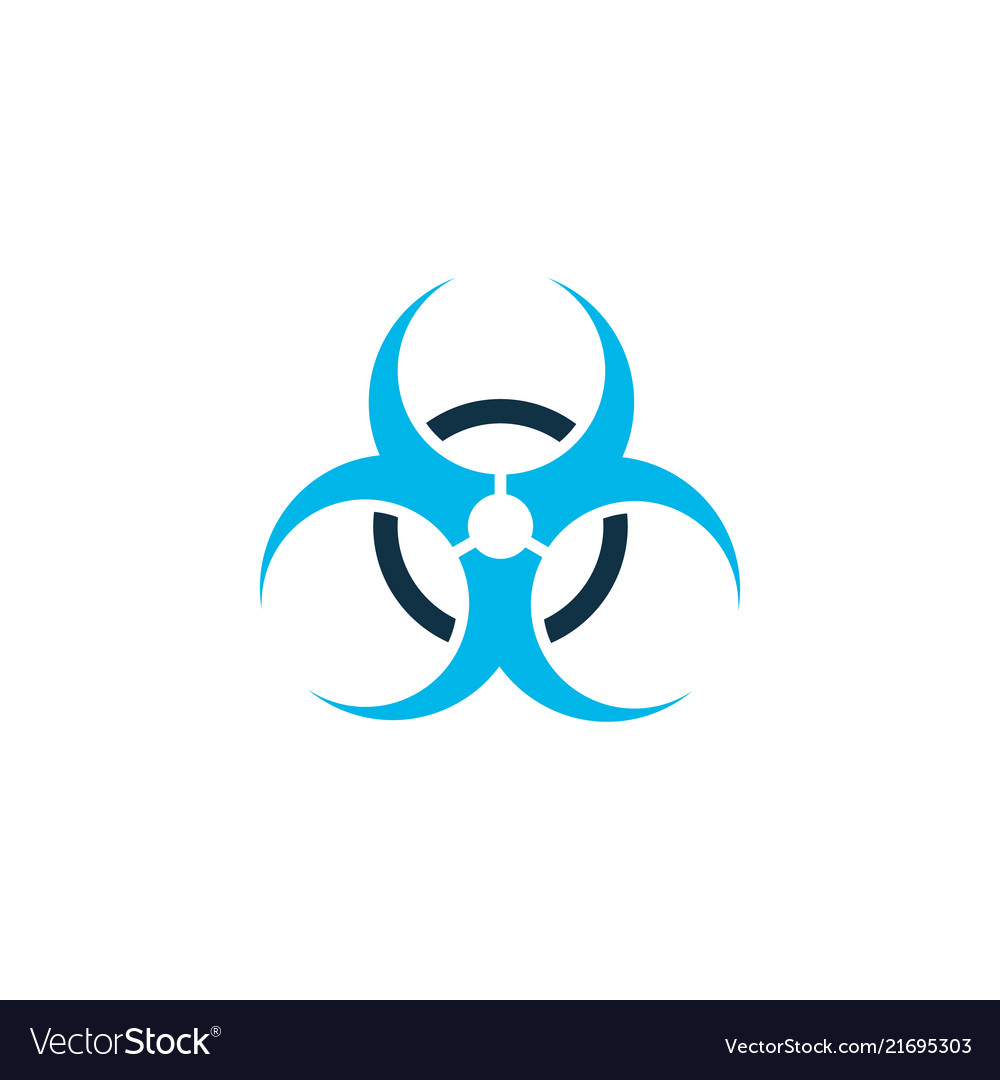 Biohazard icon colored symbol premium quality Vector Image