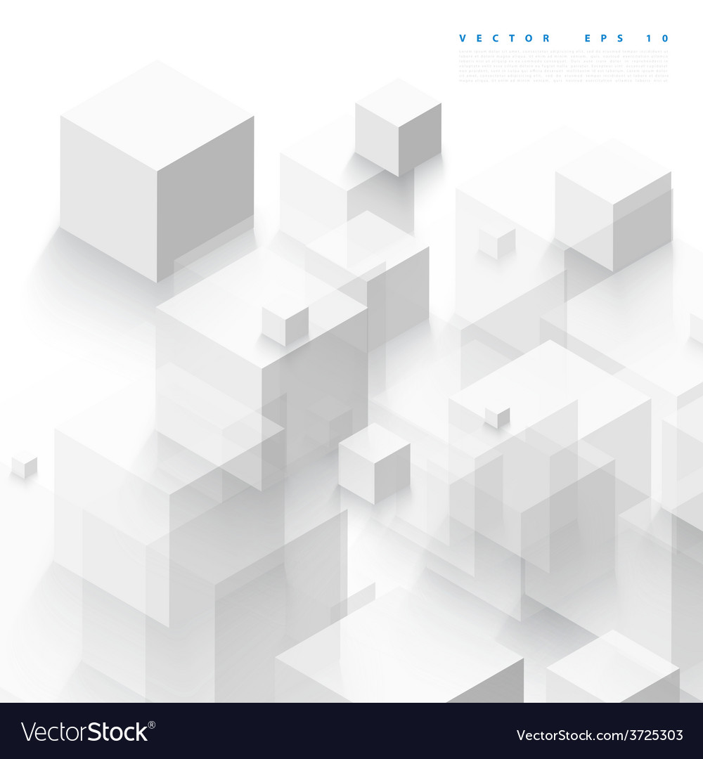 Gray Cube Pattern