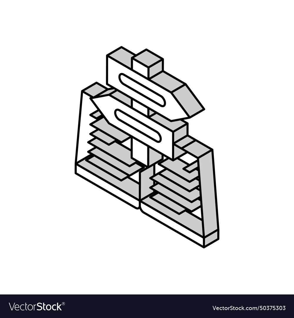 Guidance info isometric icon