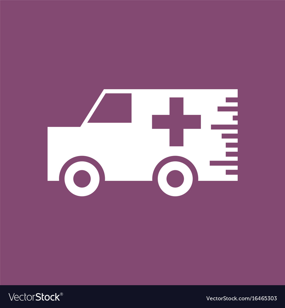 Icon Krankenwagen mit Kreuz