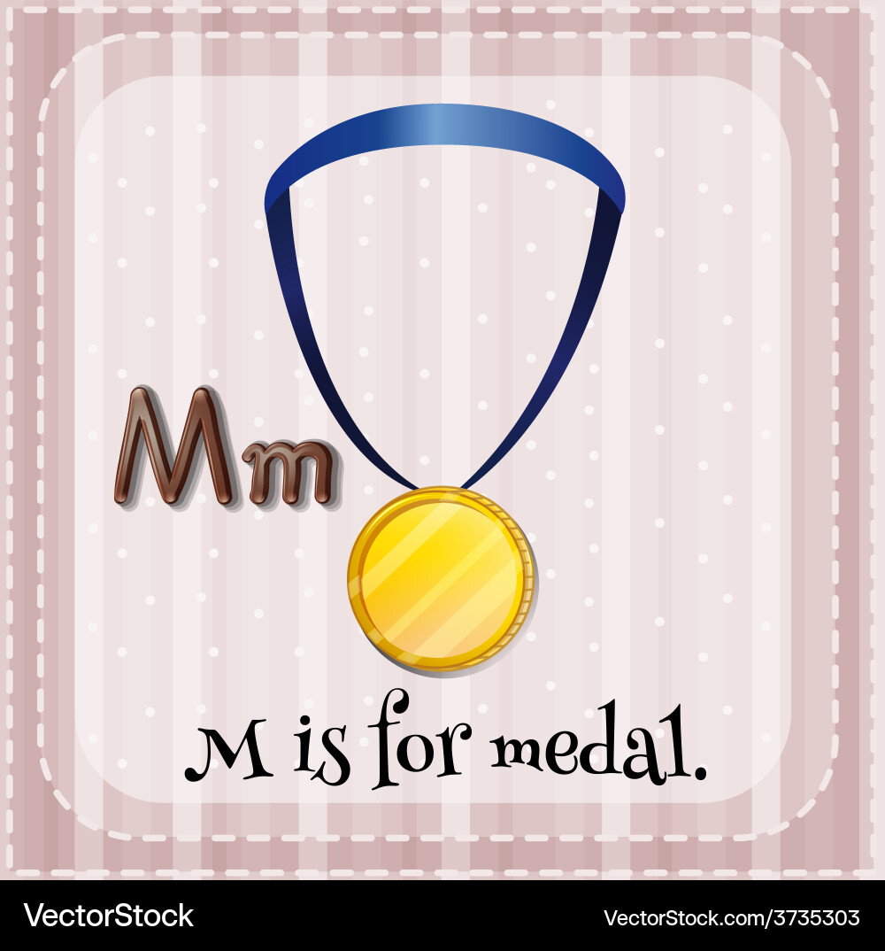 Letter m Royalty Free Vector Image - VectorStock
