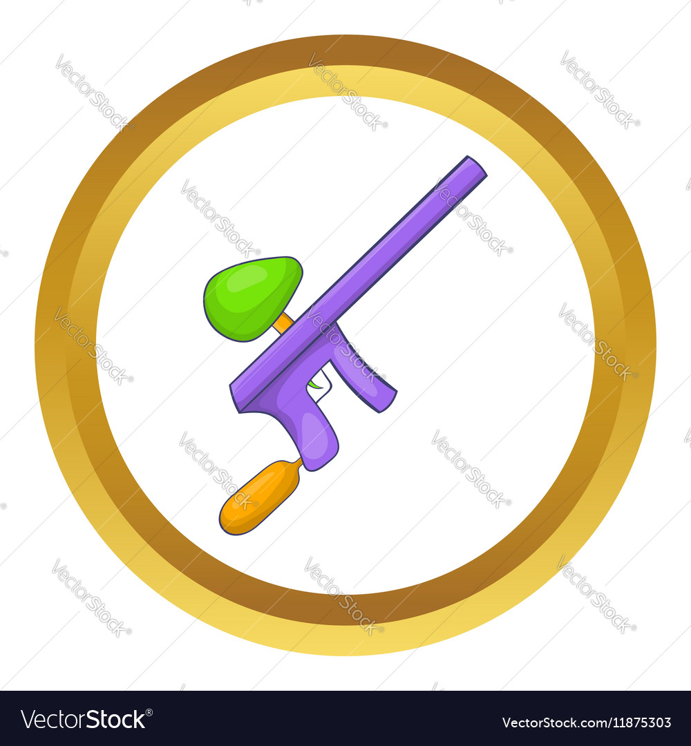 Paintball gun icon Royalty Free Vector Image - VectorStock
