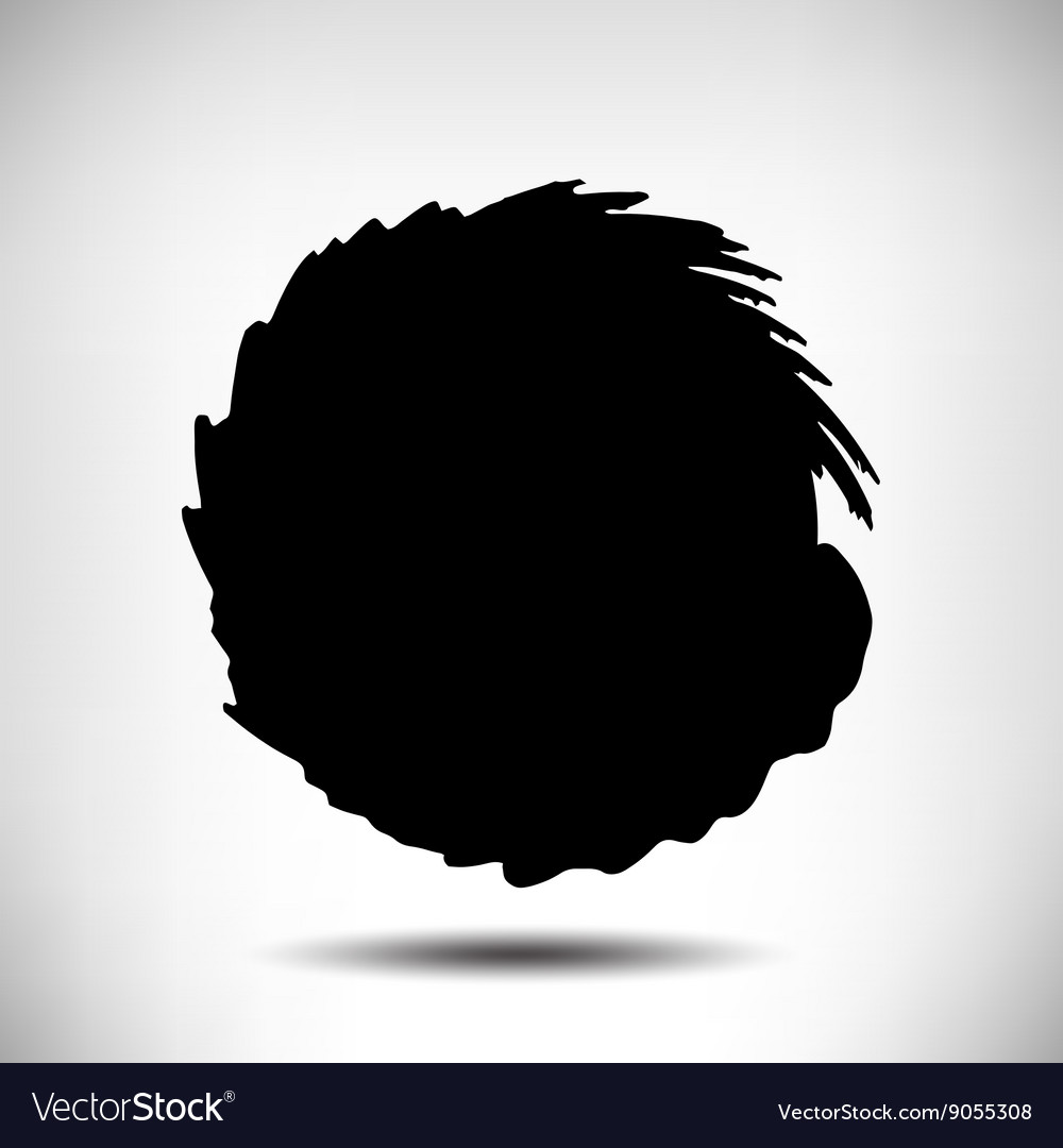 Black grunge circle background Royalty Free Vector Image
