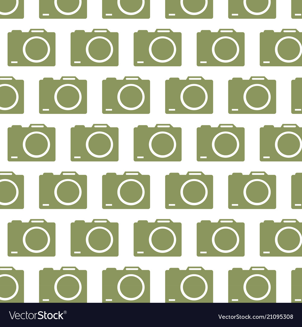 Camera pattern background vector image Camera pattern background