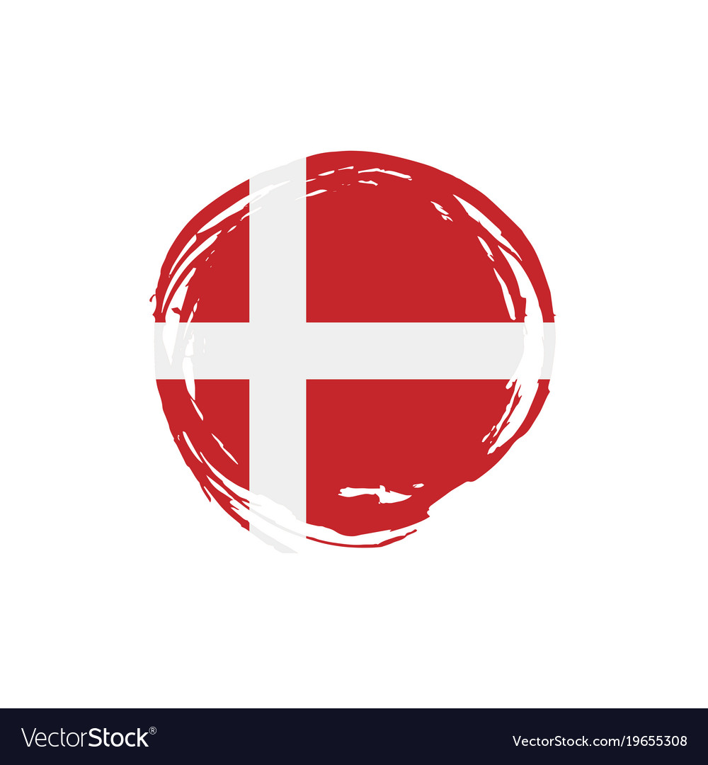 Danmark flag Royalty Free Vector Image - VectorStock