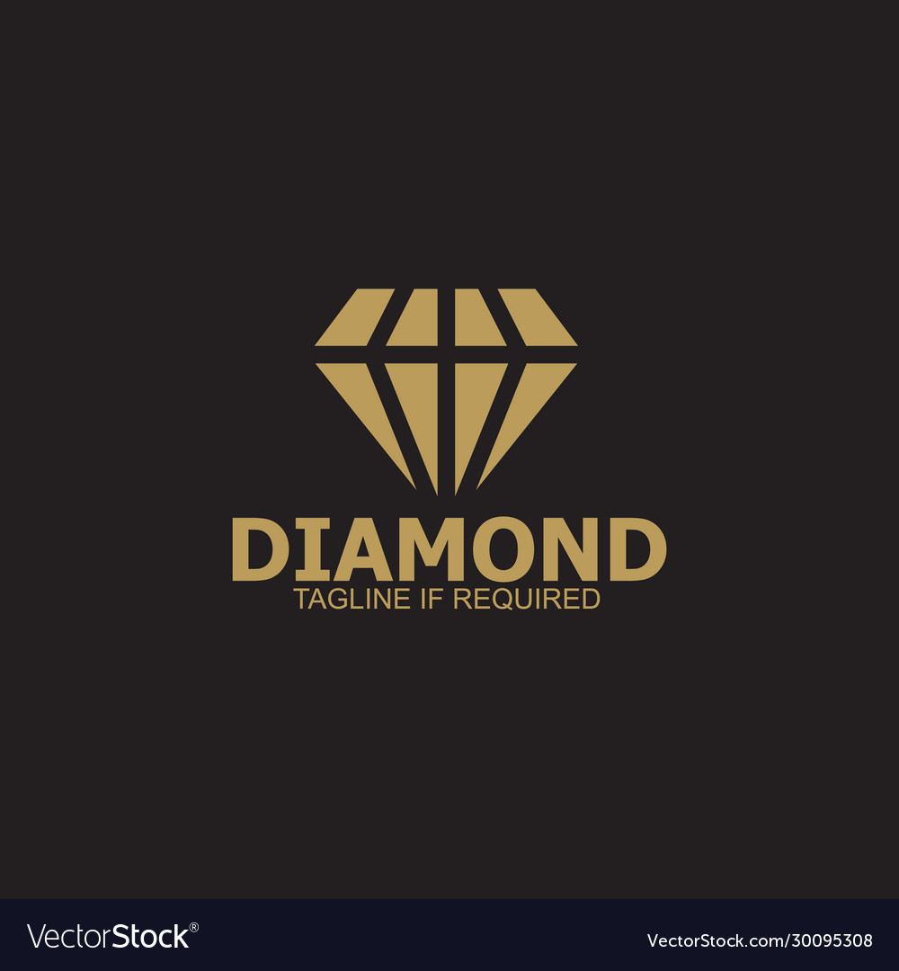 Diamond logo design template Royalty Free Vector Image