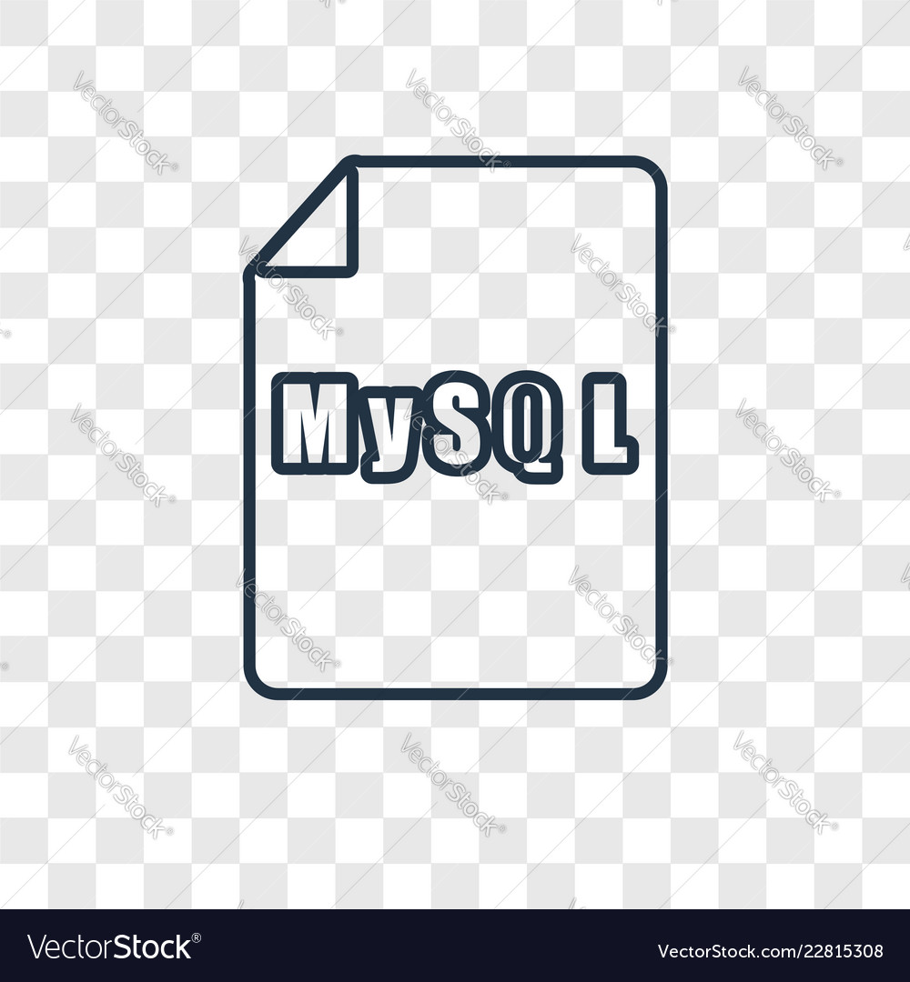 MySQL Database Icon - Transparent Background