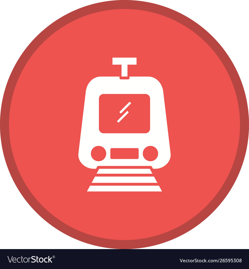 Train glyph multi color background