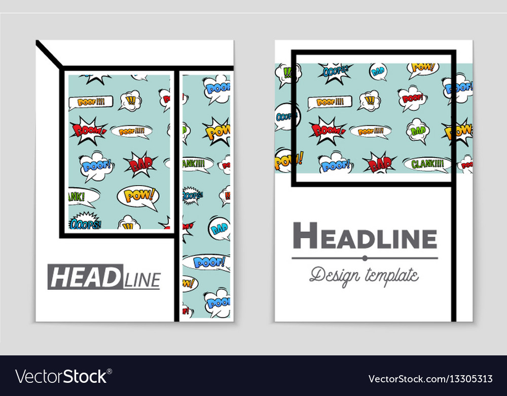 Abstract layout background set for art