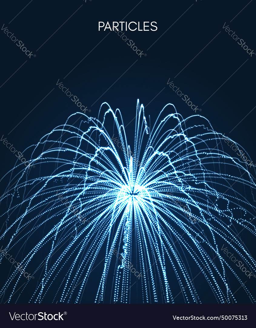 Abstract science or technology background array vector image Abstract science or technology background array