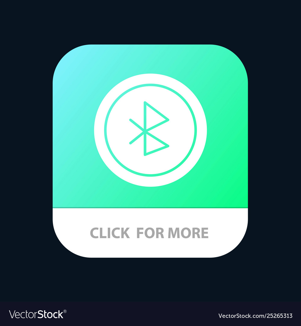 Bluetooth ui user interface mobile app button vector image Bluetooth ui user interface mobile app button