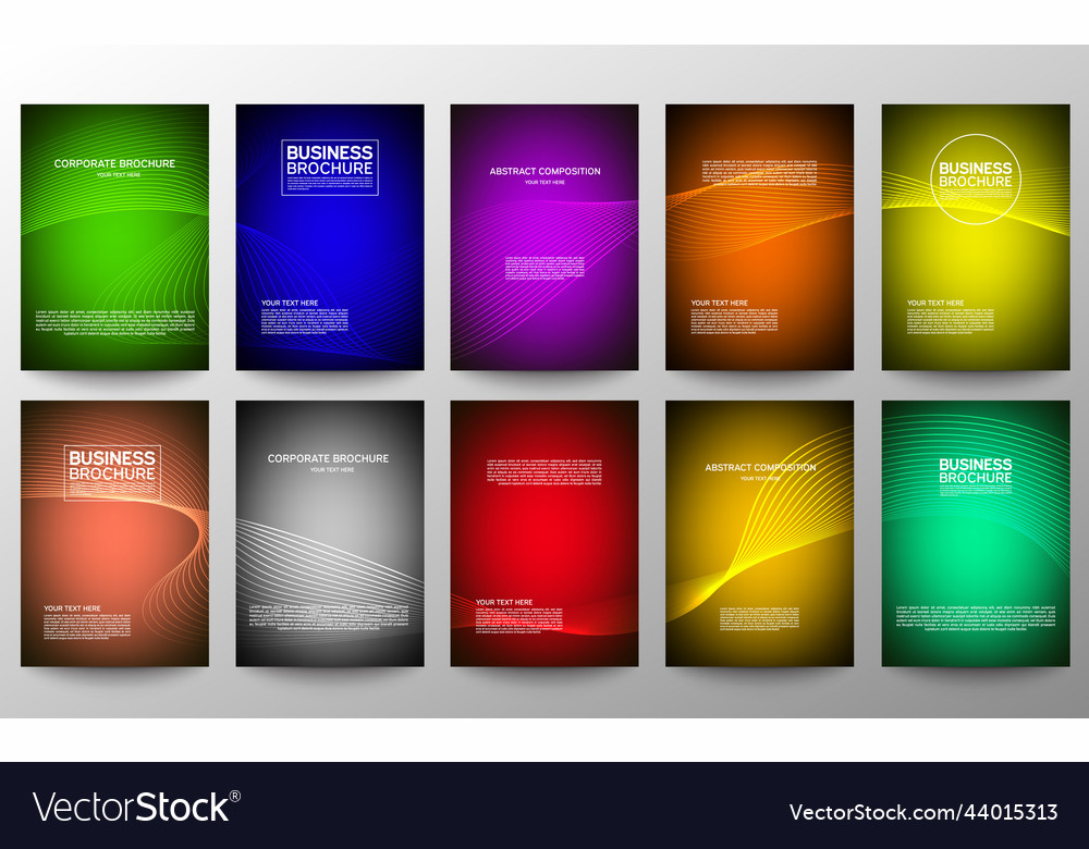 Cover geometric minimal set abstract line pattern vector image Cover geometric minimal set abstract line pattern